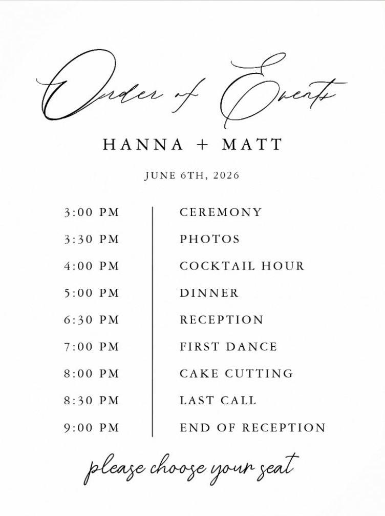 The Wedding Website of Hanna Conn and Matt Ware