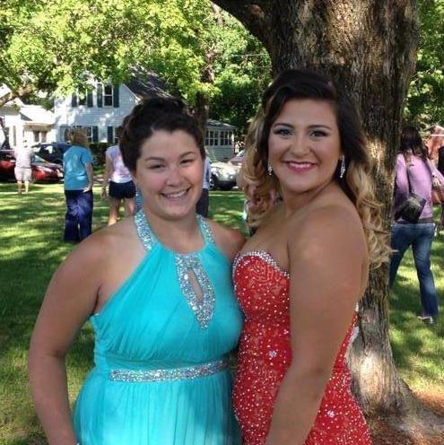 Kayla & Gabby before prom