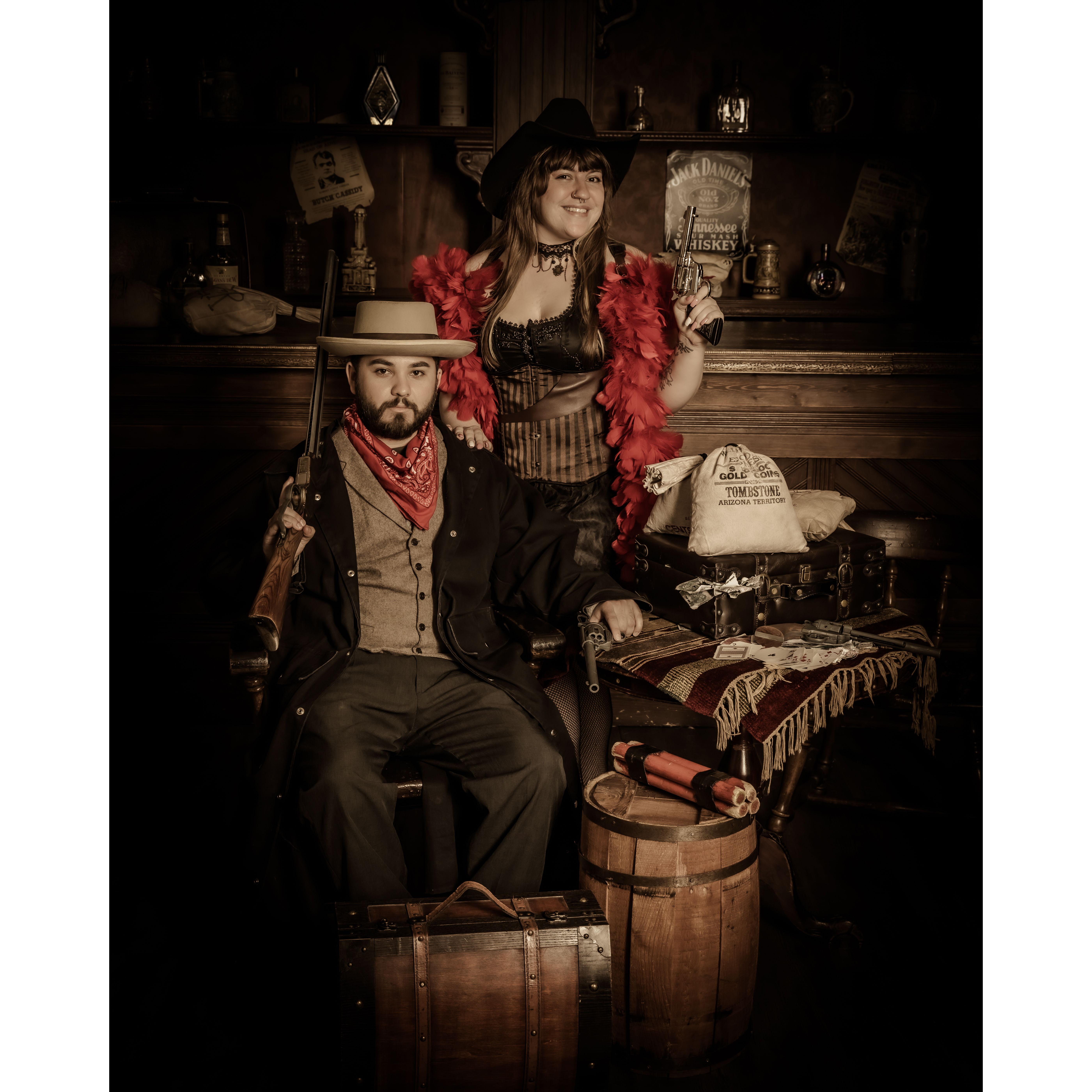 Being rootin' tootin' cowboys, Gatlinburg, Tennessee, June of 2021.