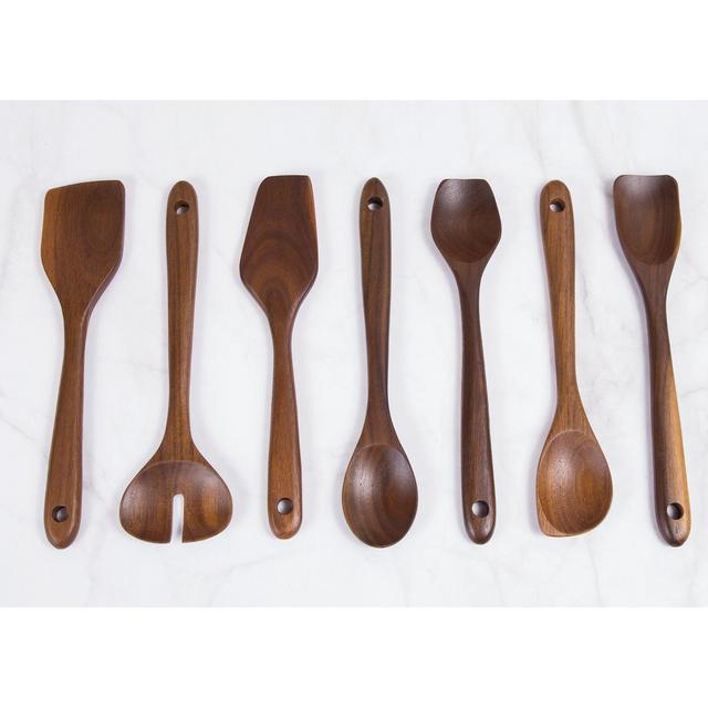 Creative Home 7-Piece Acacia Wood Kitchen Utensil Set