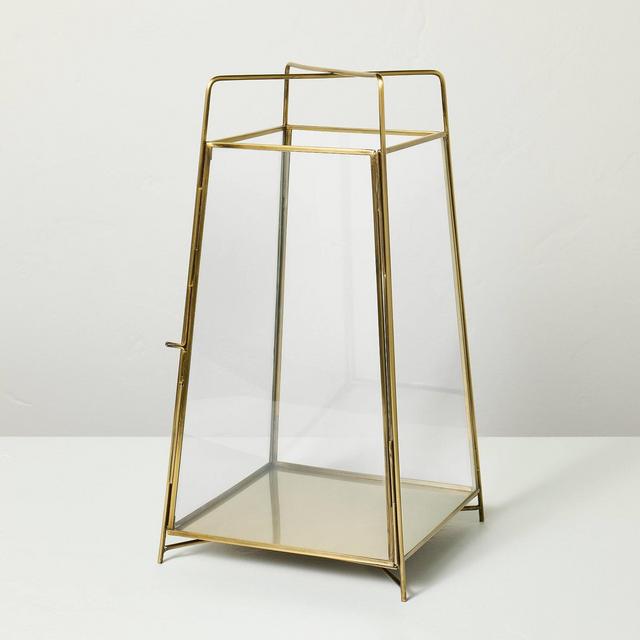 14" Brass Finish Lantern Small - Hearth & Hand™ with Magnolia