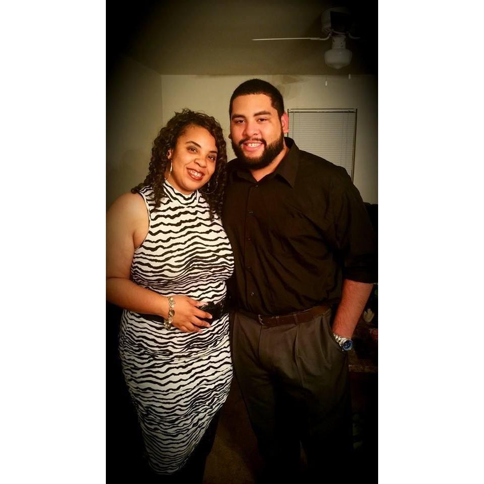 On our way to DiShea's work Christmas Party