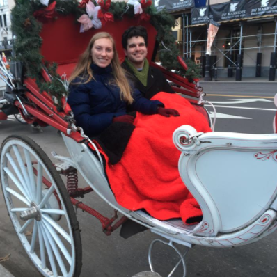 Our carriage ride around Central Park on Christmas Eve 2017.