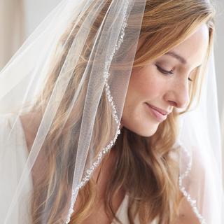 Julia Crystal Beaded Veil