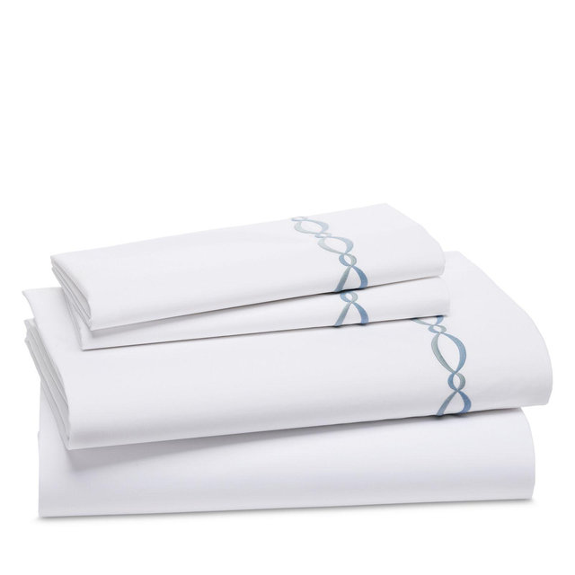 Matouk Brando Embroidered Percale Sheet Set, Queen - Exclusive