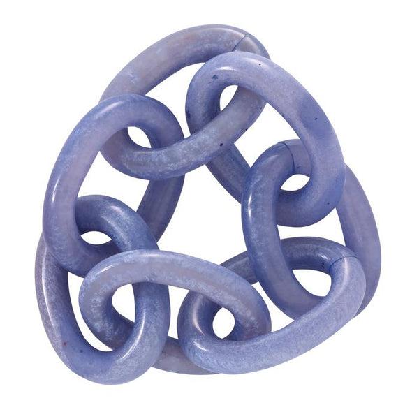 Chain Link Napkin Ring, Set of 4 - Periwinkle