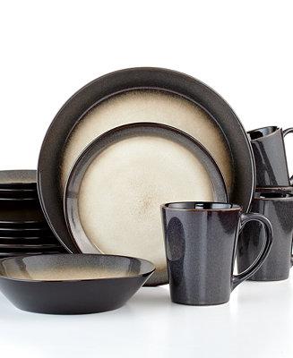 Everyday Aria Grey 16-Pc. Set, Service for 4