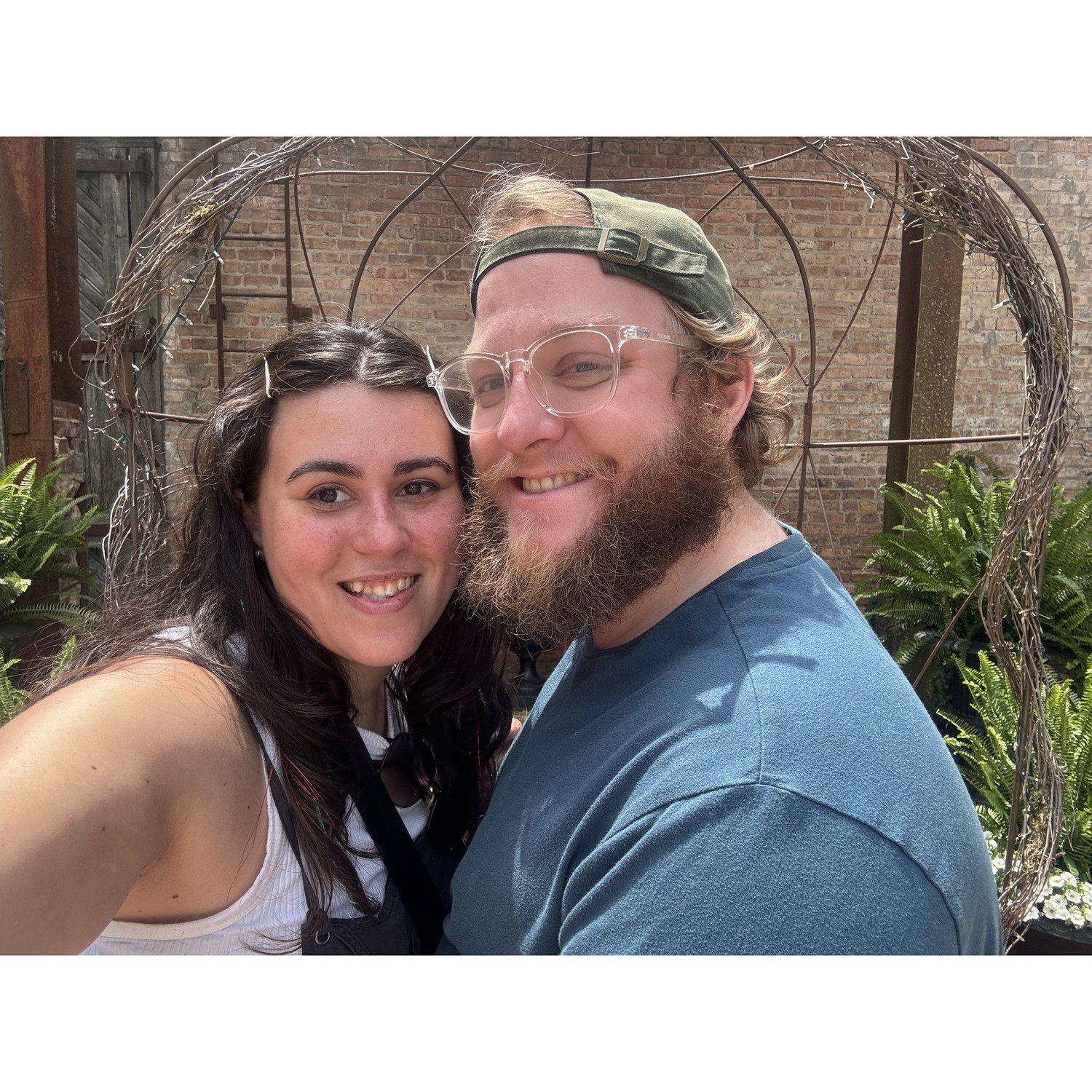We were looking at venues for the wedding. This was the day that it really felt "real" for the both of us.