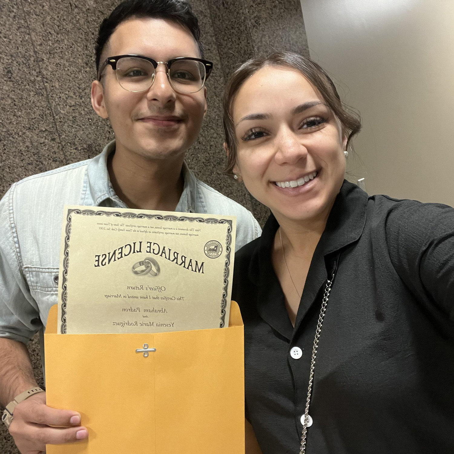We got our marriage license!