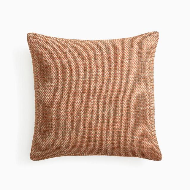 Two Tone Chunky Linen Pillow Cover, 20"x20", Copper