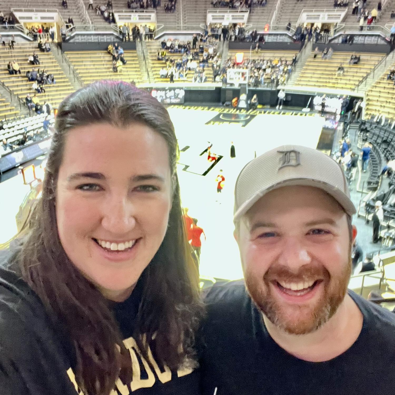 Trip to Purdue to see the Boilermakers in action! This was John's Christmas gift to Emily!