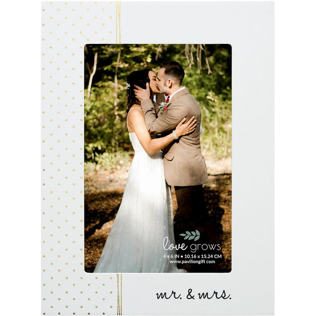 Pavilion Gift Company - Mr. & Mrs. - 5.5" x 7.5" MDF Frame - Single Image Frames