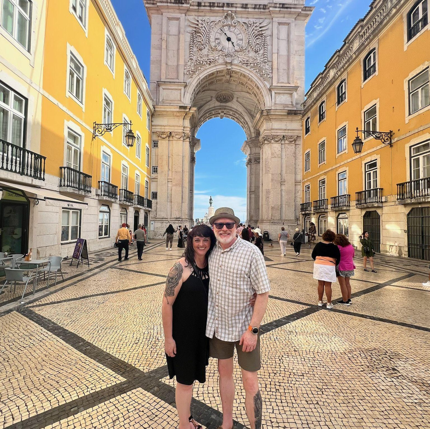 During our food tour in Lisbon.