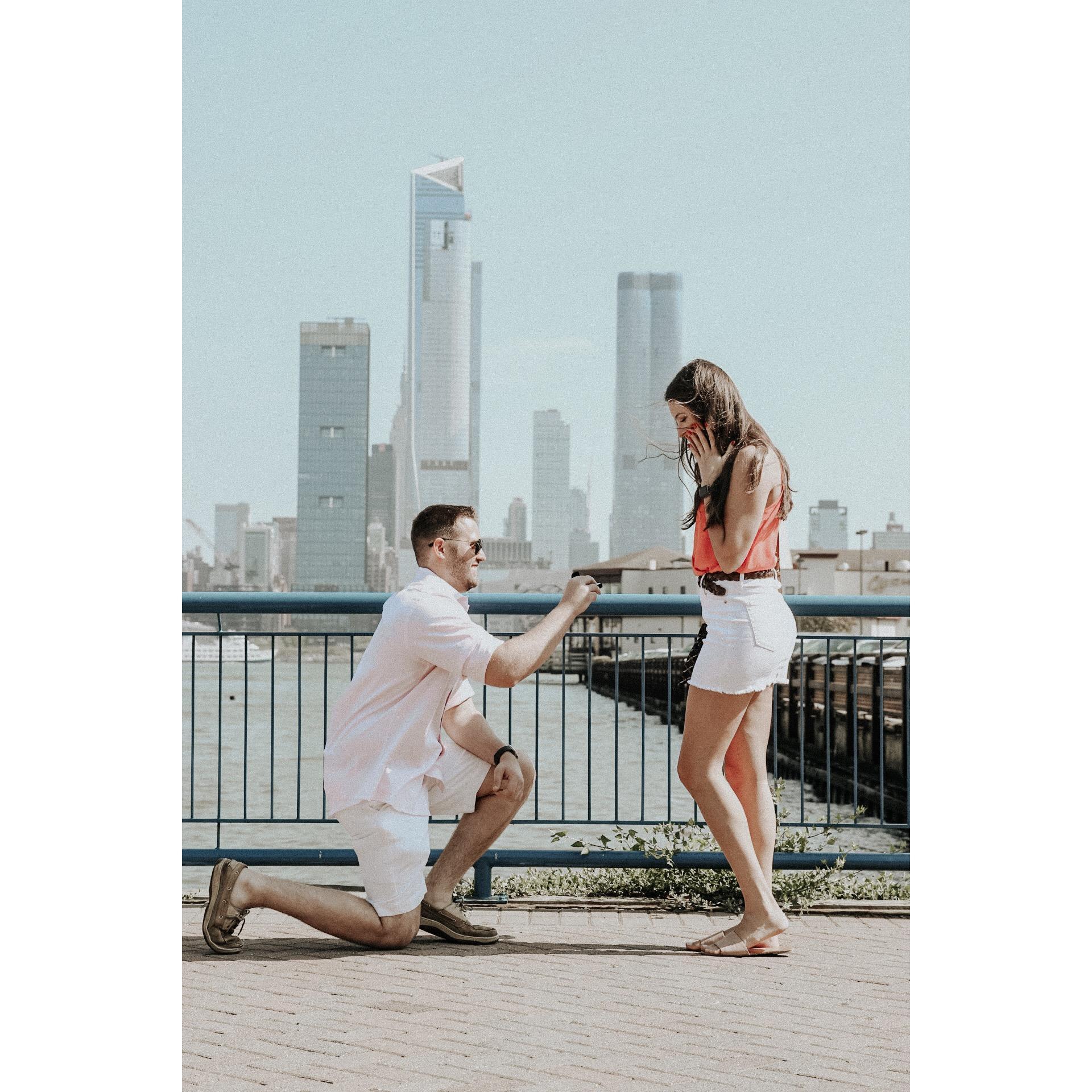 When she said yes!