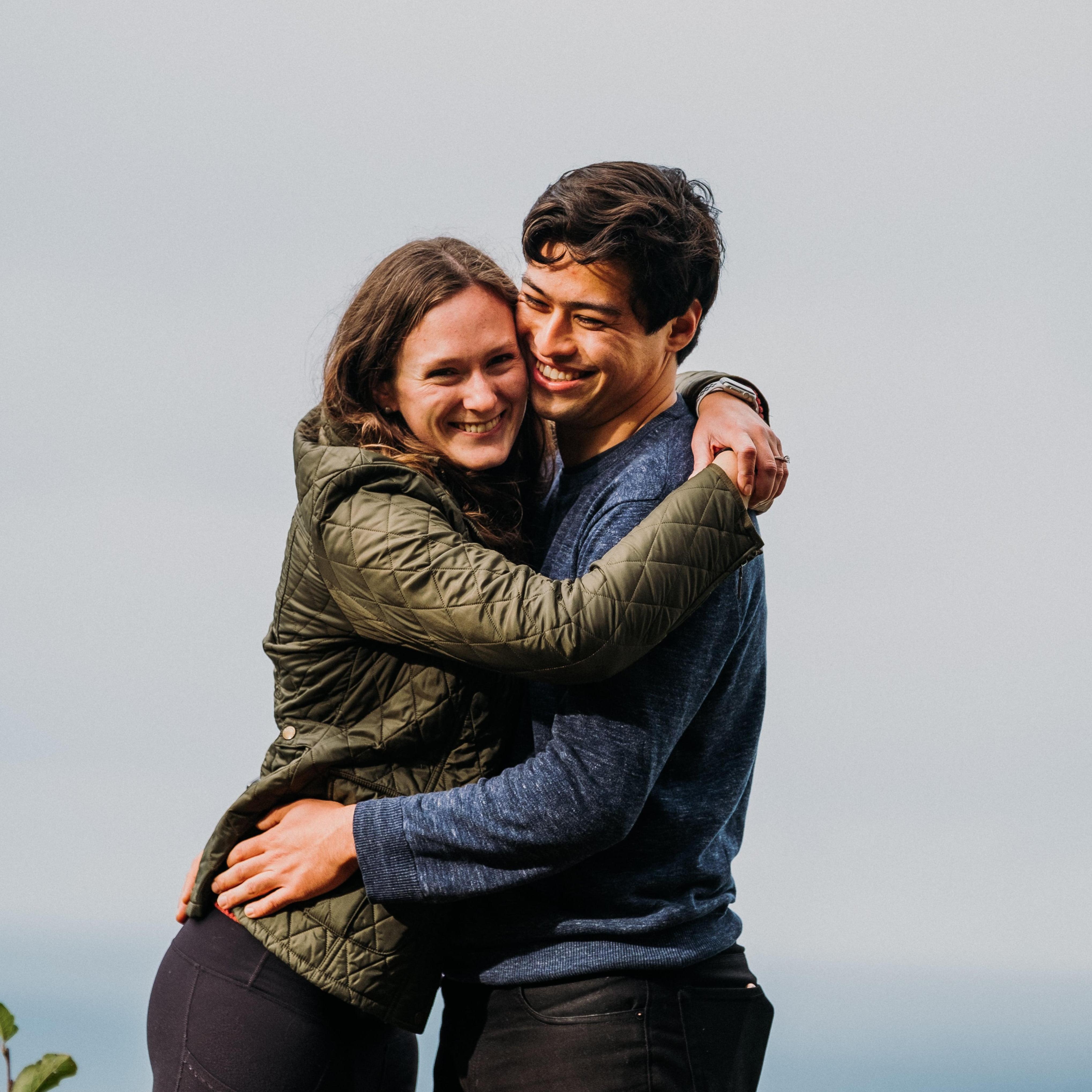 Engagement photos at Sleeping Bear Dunes