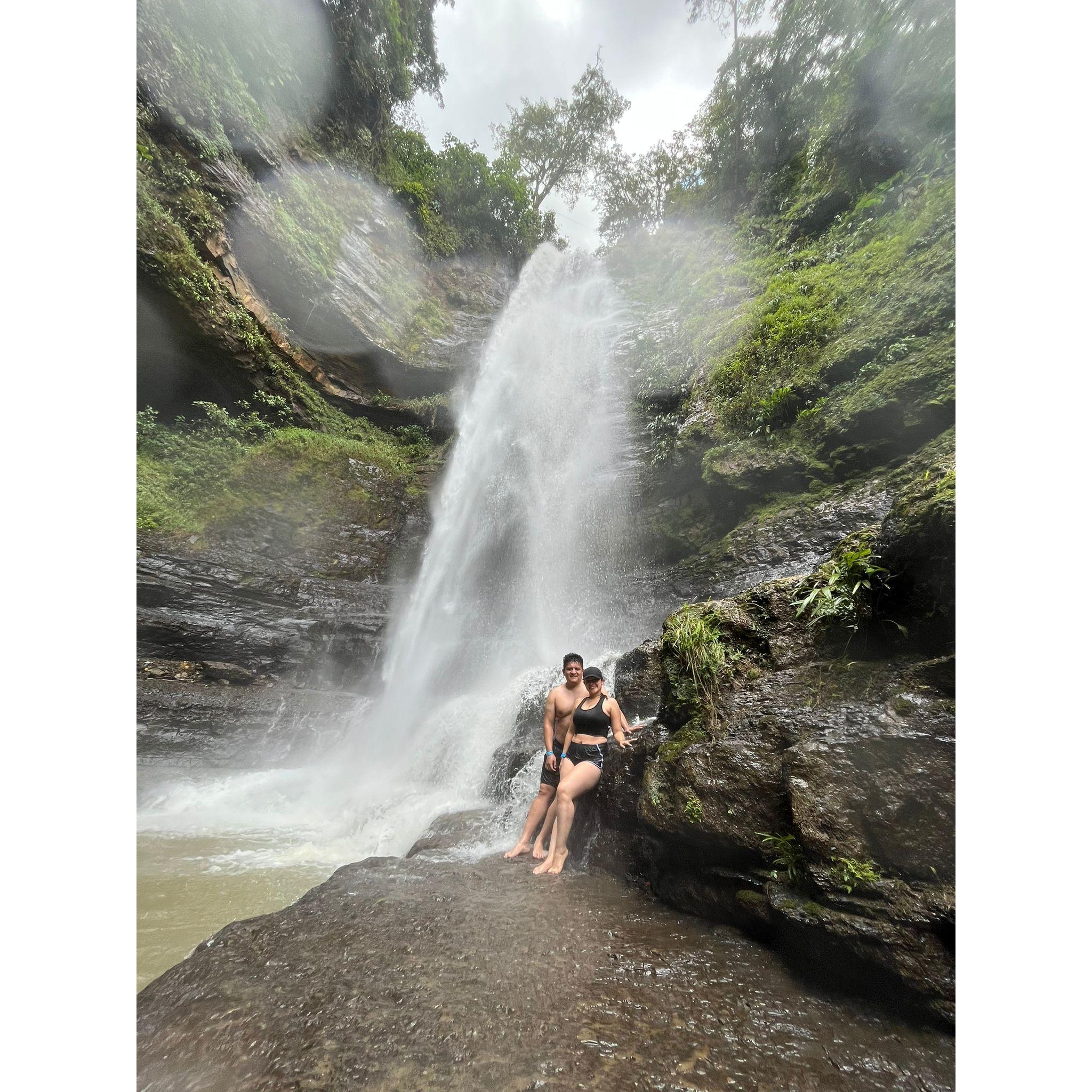 Visiting the "Cascadas de Juan Curí" close to Barichara