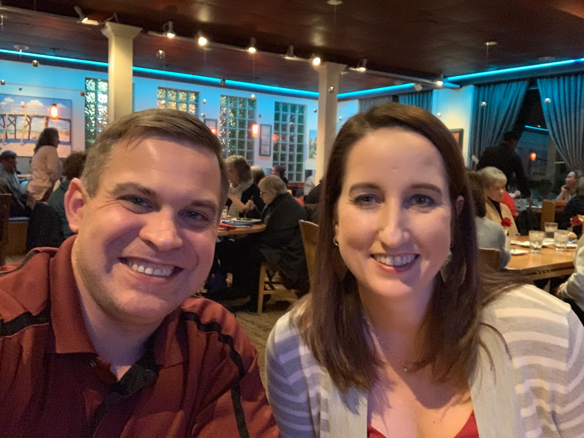 Anniversary dinner at Irregardless Cafe, the place we first met (2019)