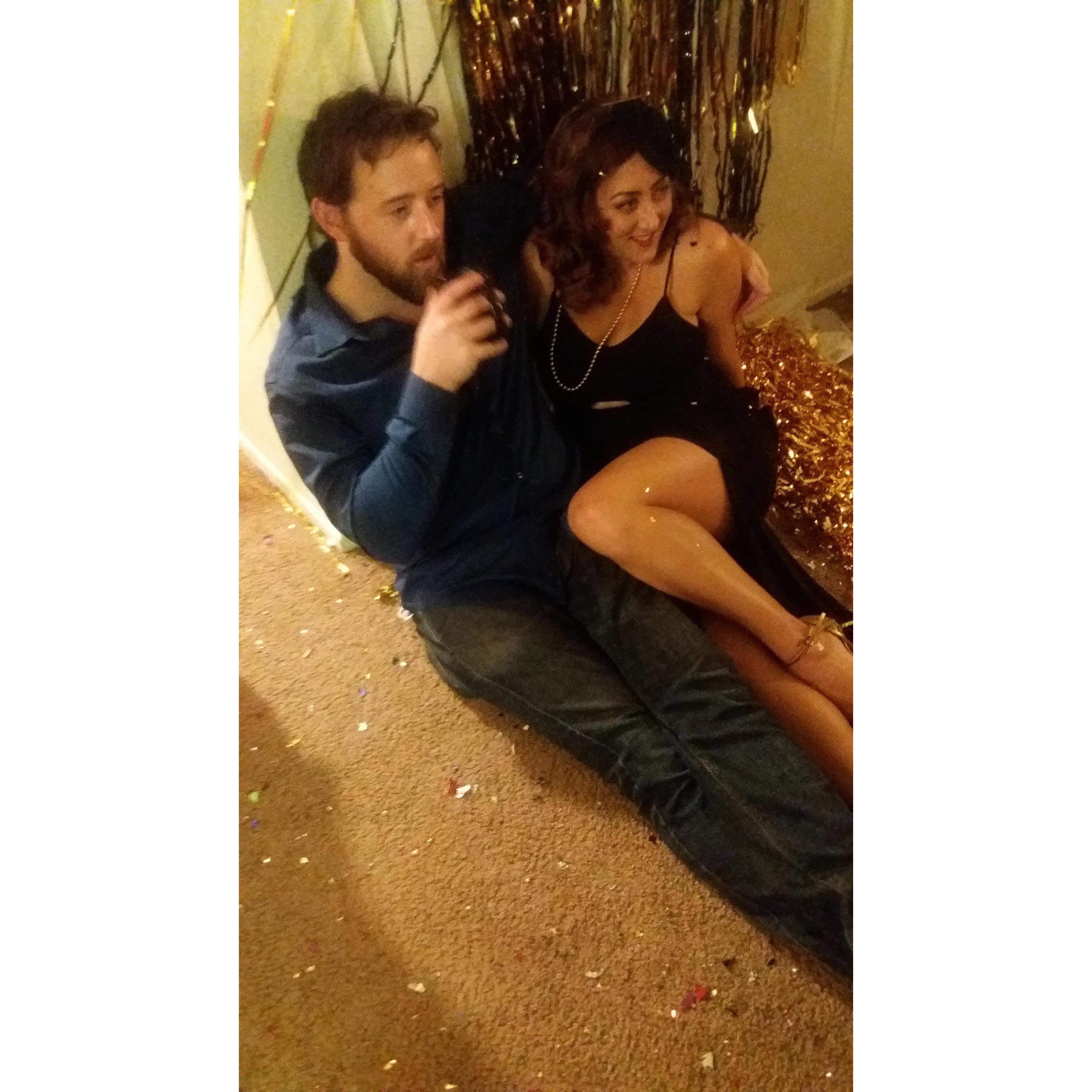 First party we threw together. NYE 2020. So much confetti!