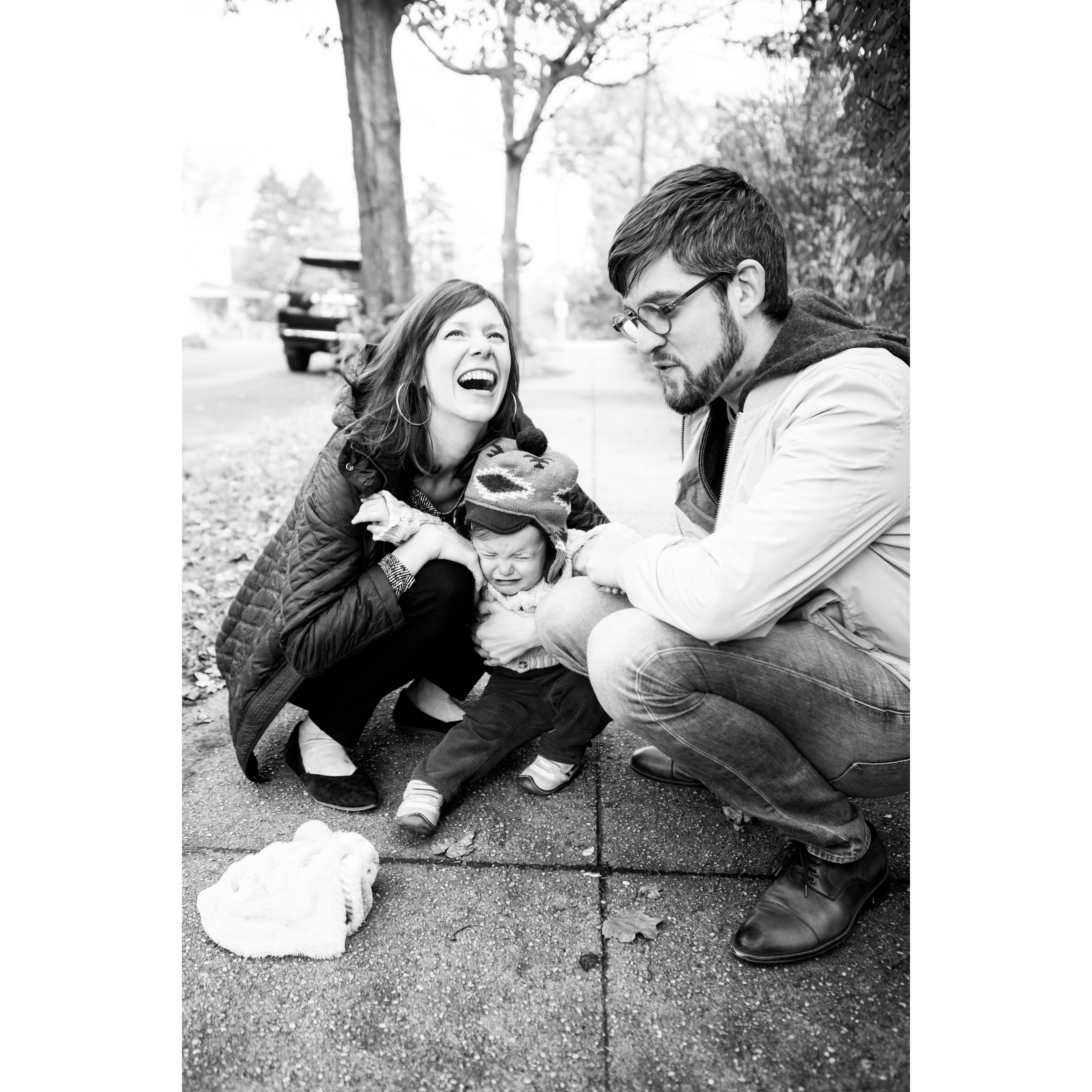 Parenting vibes. (Thank you to our amazing photographer Ann-Marie for capturing these immense family photos!)