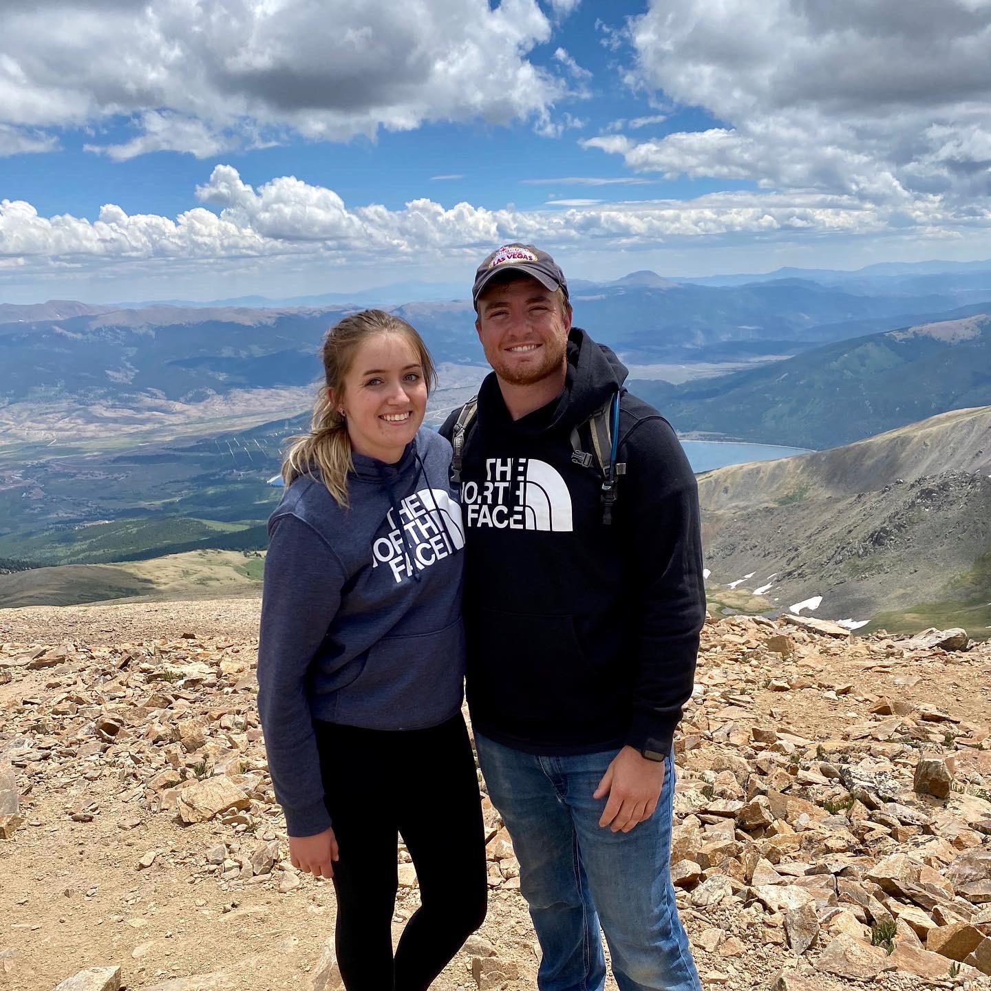 When we climbed Mt. Elbert as Alyssa’s 1st 14’ner in 2020!