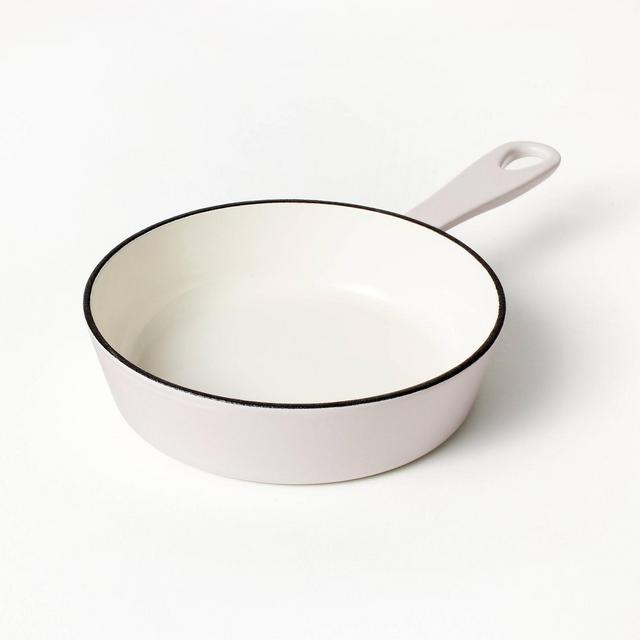 6" Enameled Cast Iron Skillet Light Gray - Figmint™