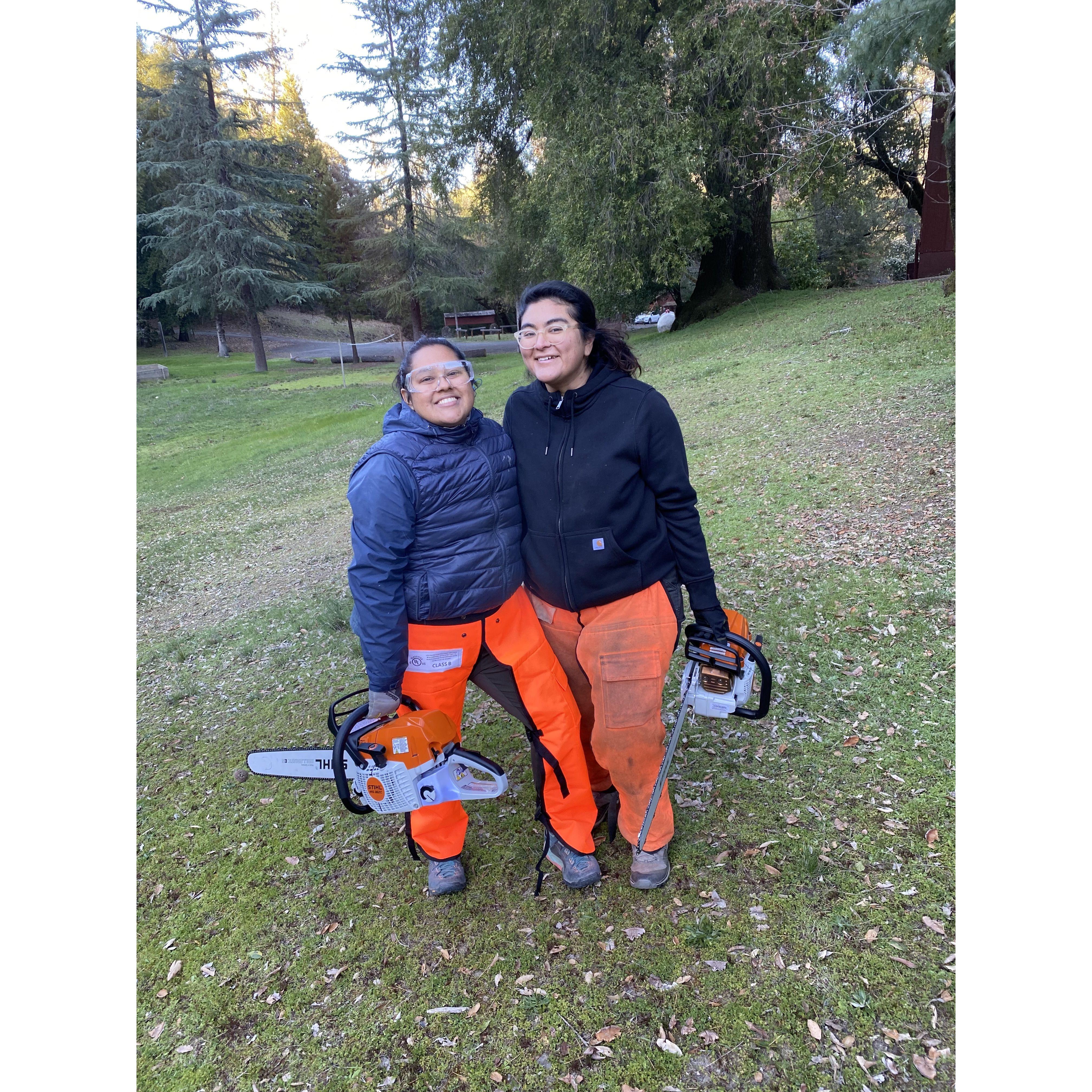The day we realized how bad ass we were and could use chainsaws!