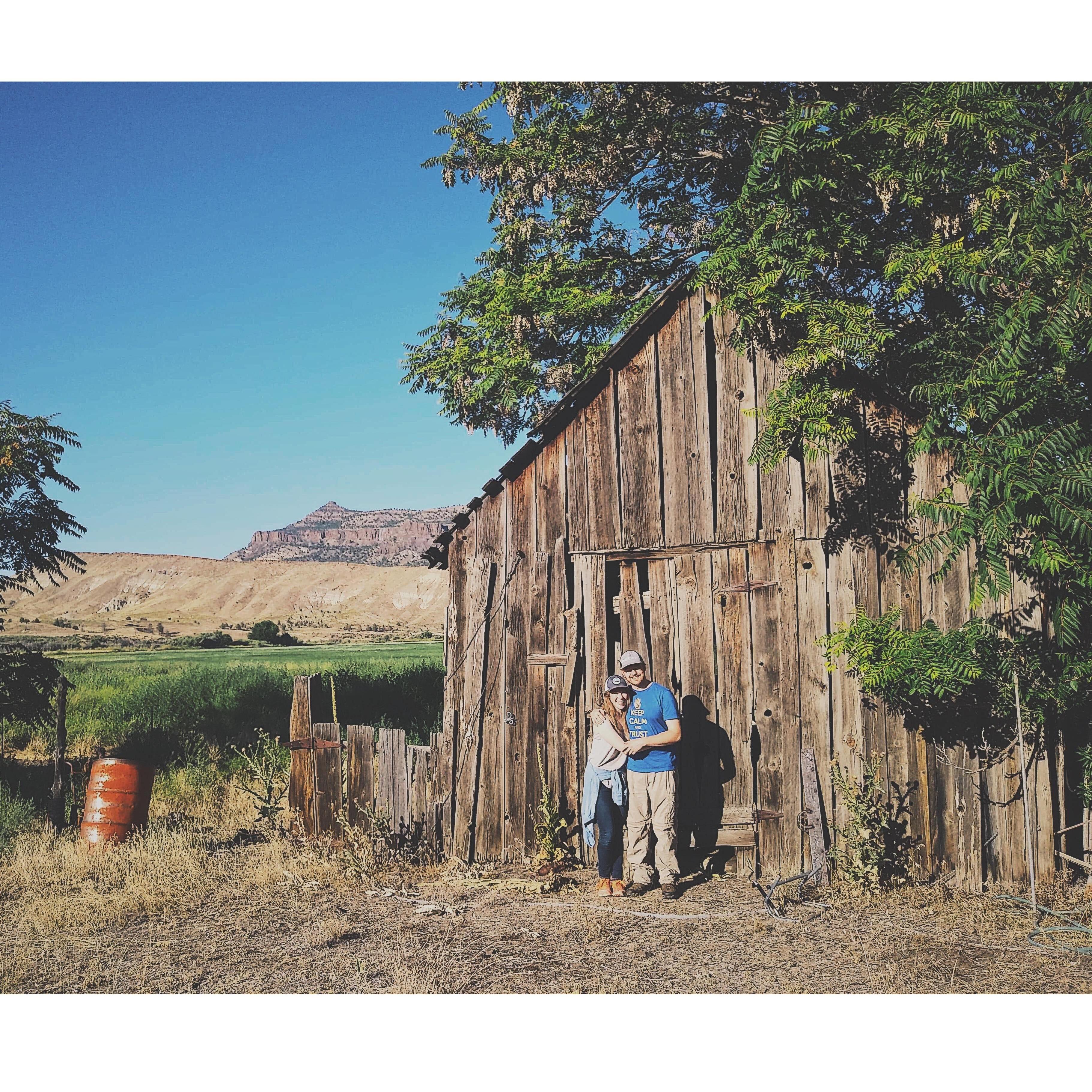 visiting Bradley's great-aunt in Wickersham, OR