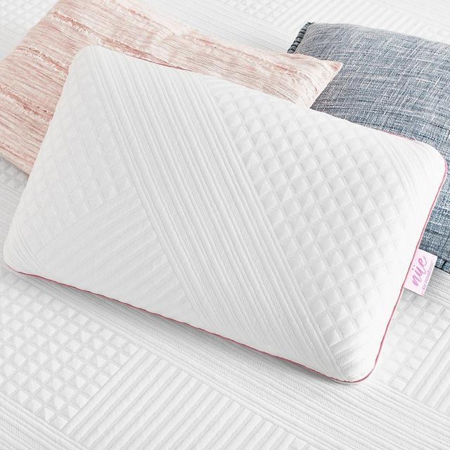 Standard Cooling Gel Memory Foam Bed Pillow with Antimicrobial Cover - nüe by Novaform