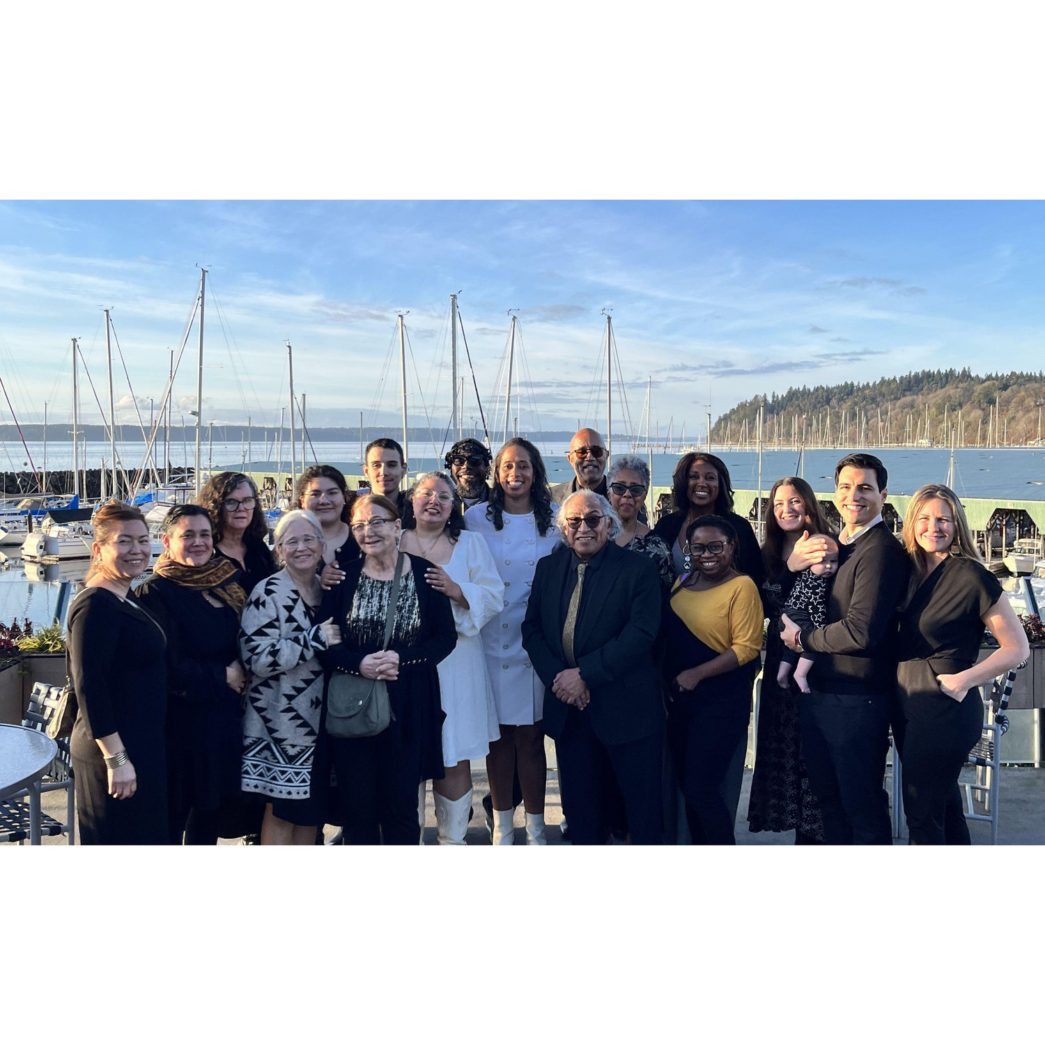 Beaufyl reception on the water and we couldn't have asked for better weather!