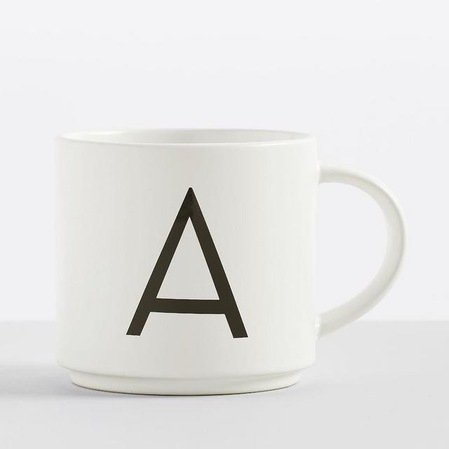 Mason Stoneware Alphabet Mug - A