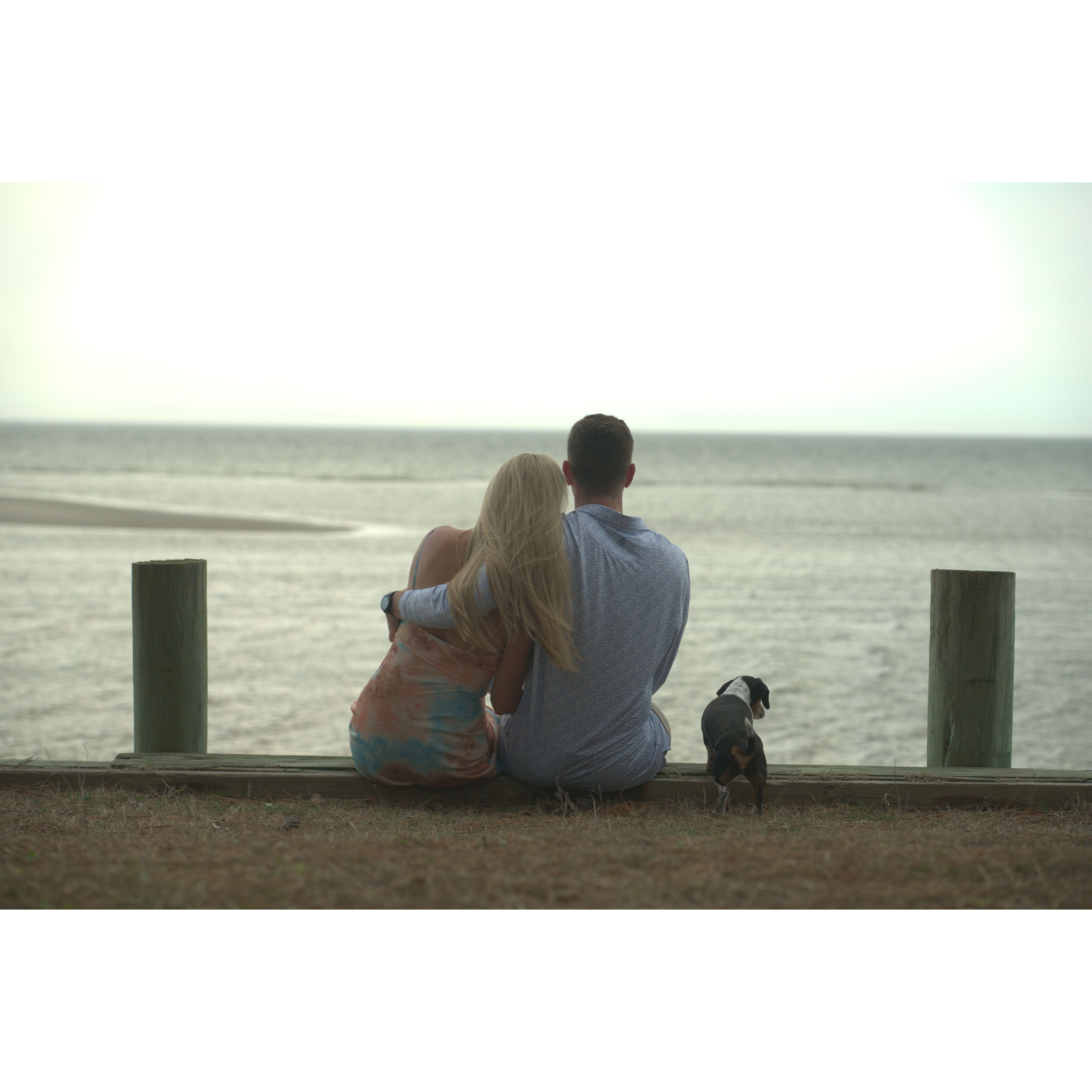 The day after we got engaged!