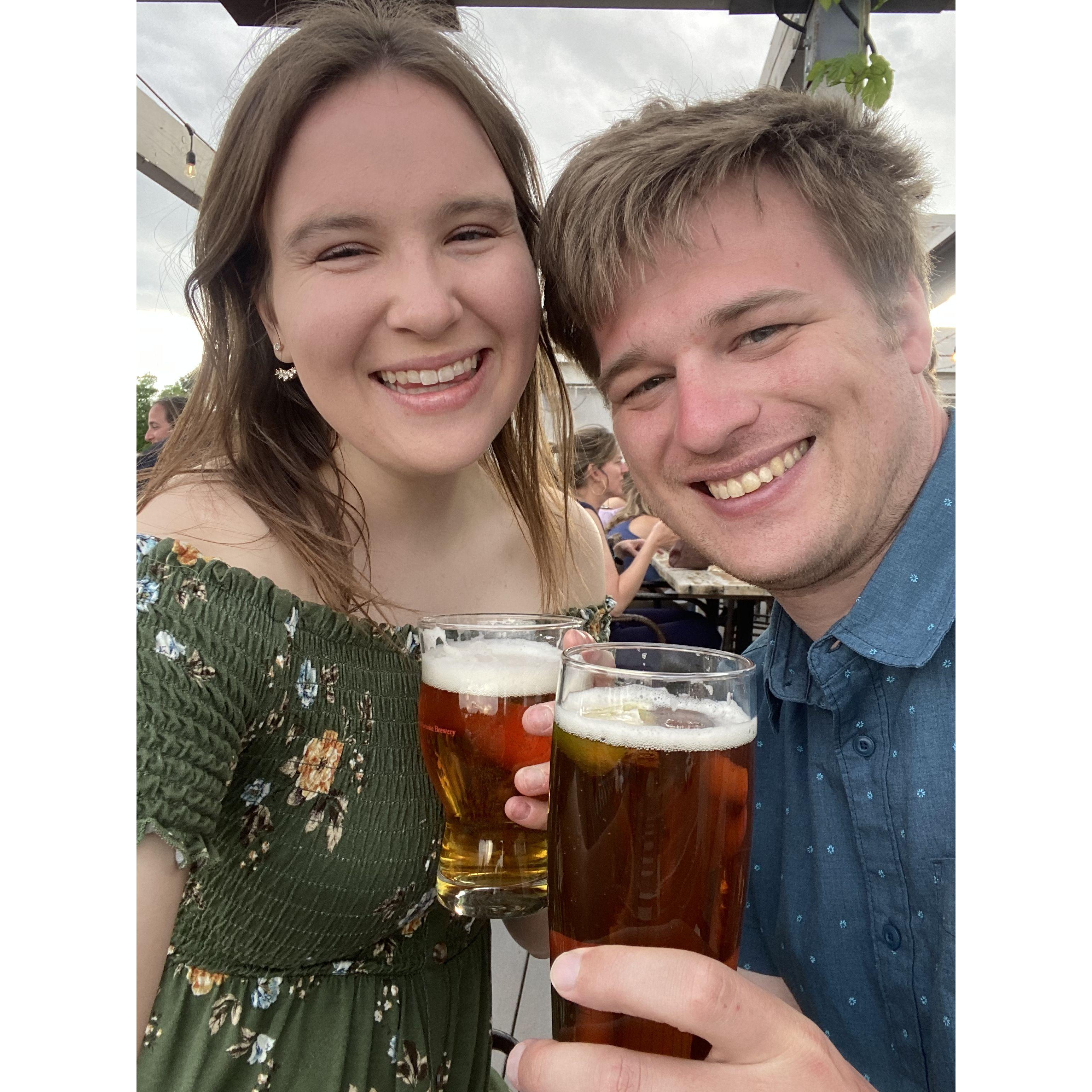 Our favorite rooftop bar in Denver: Joyride Brewing Co, Summer, 2022.