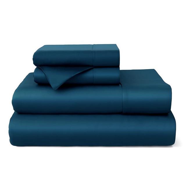 Cosy House Collection 100% Bamboo Viscose Bed Sheet Set - Luxury Rayon Derived from Bamboo - Cooling, Breathable, Silky Soft 4-Piece Deep Pocket Bedding Set (King, Royal Blue)