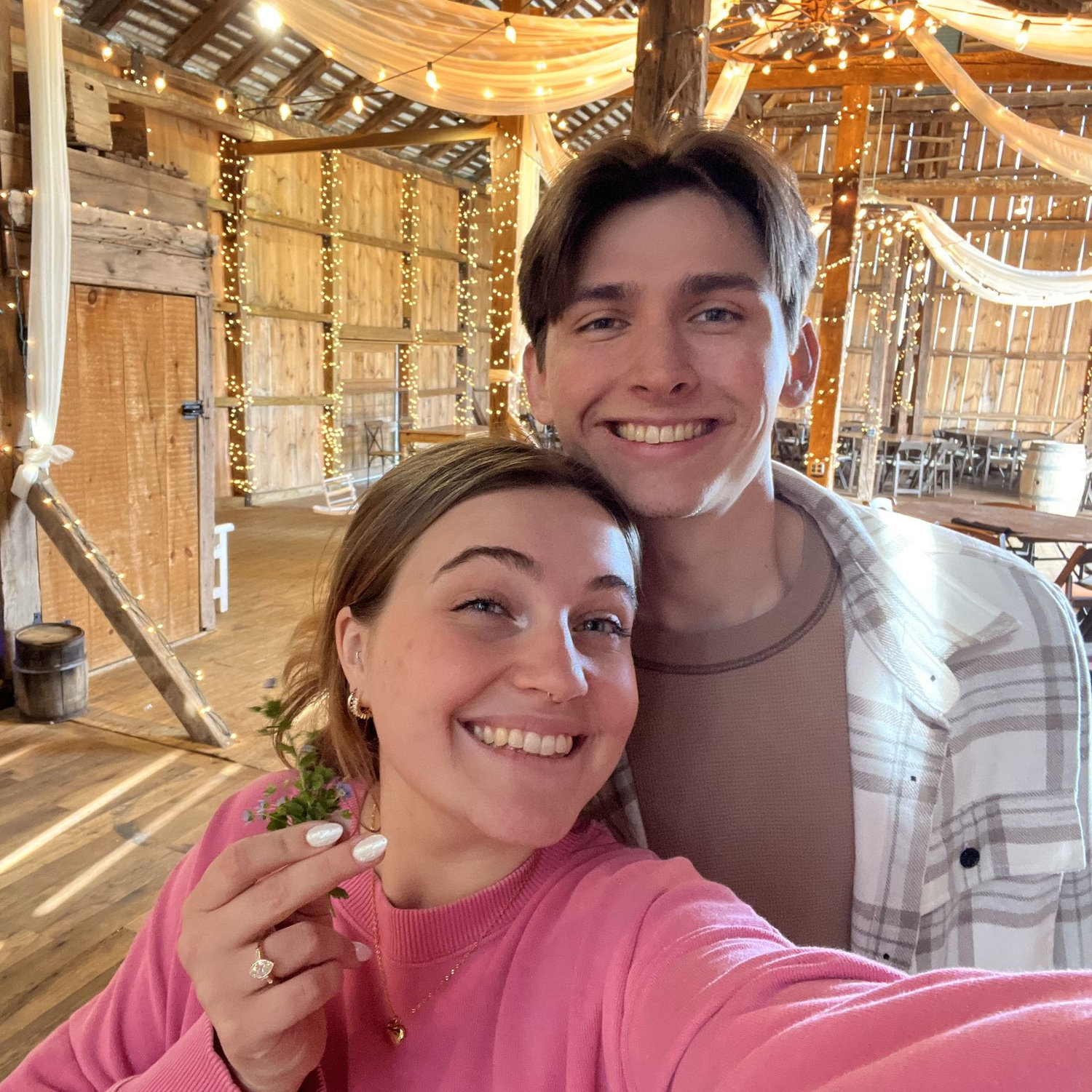 The day after Caedmon proposed we went venue shopping!