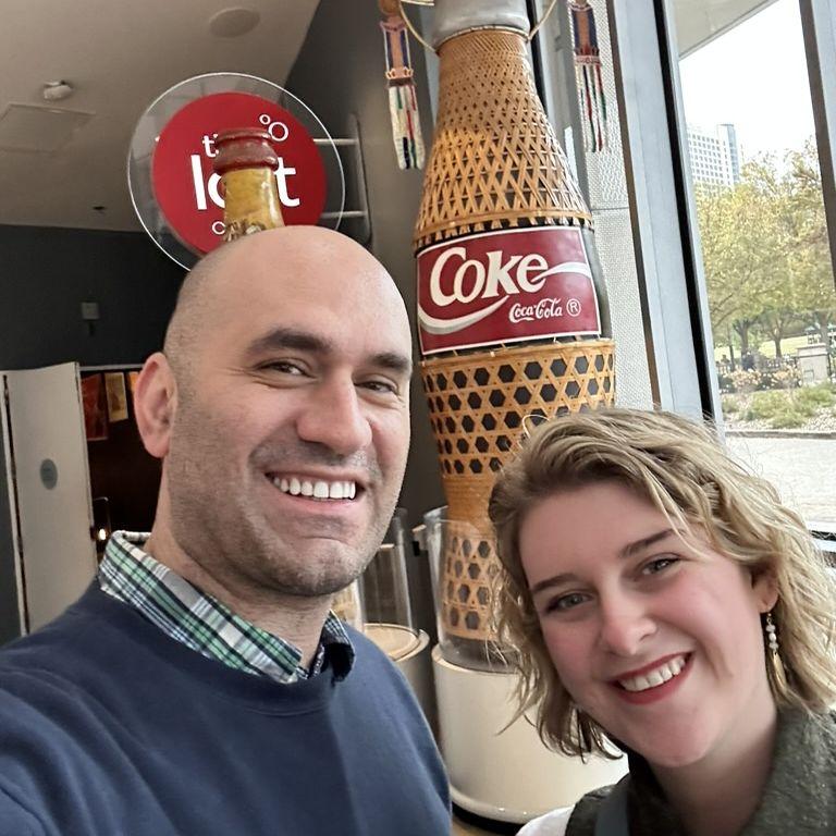 The day that Habib showed Ruth his favorite place in the whole world (the Coca-cola museum).