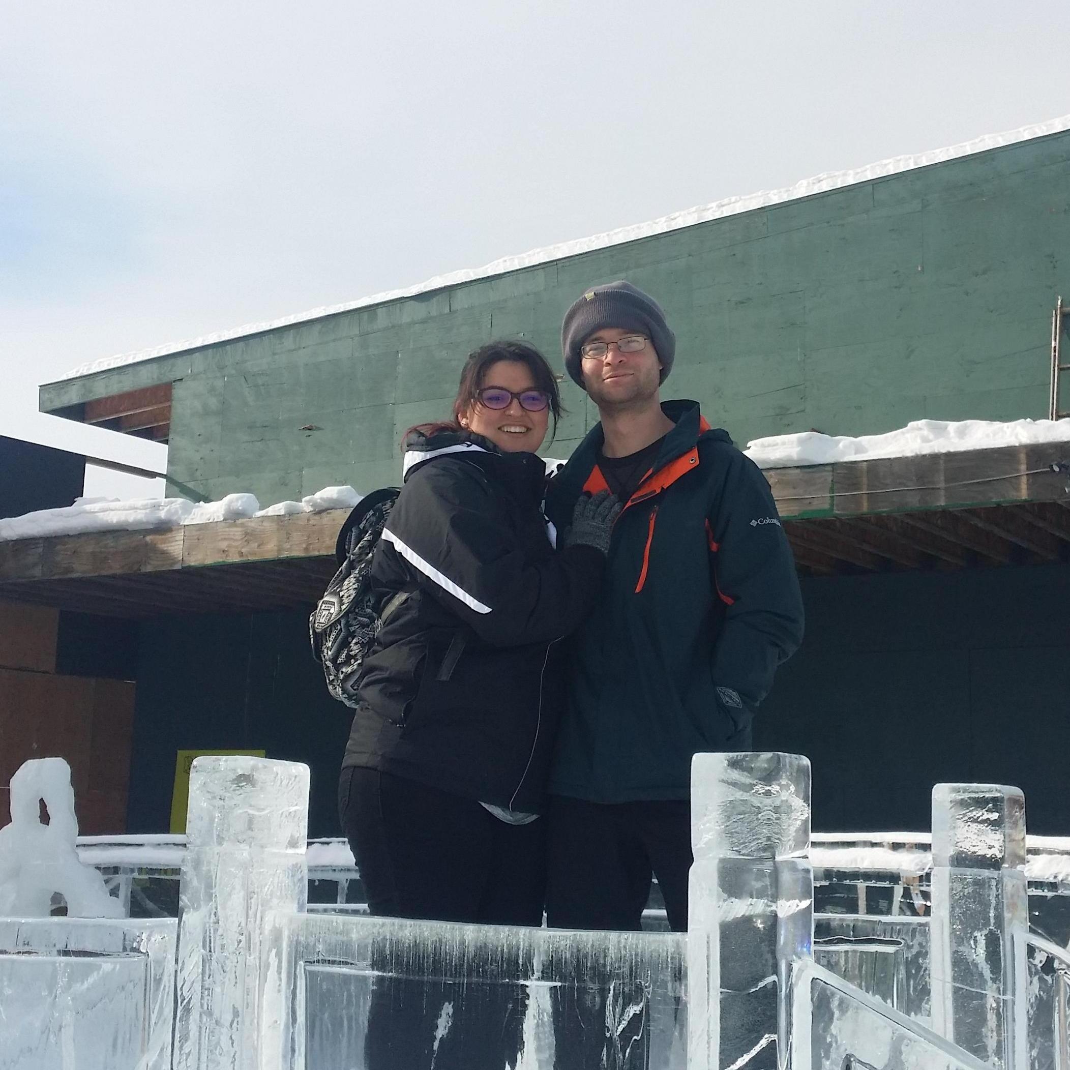 This bridge was part of the most amazing ice sculpture expo we were lucky enough to walk through
