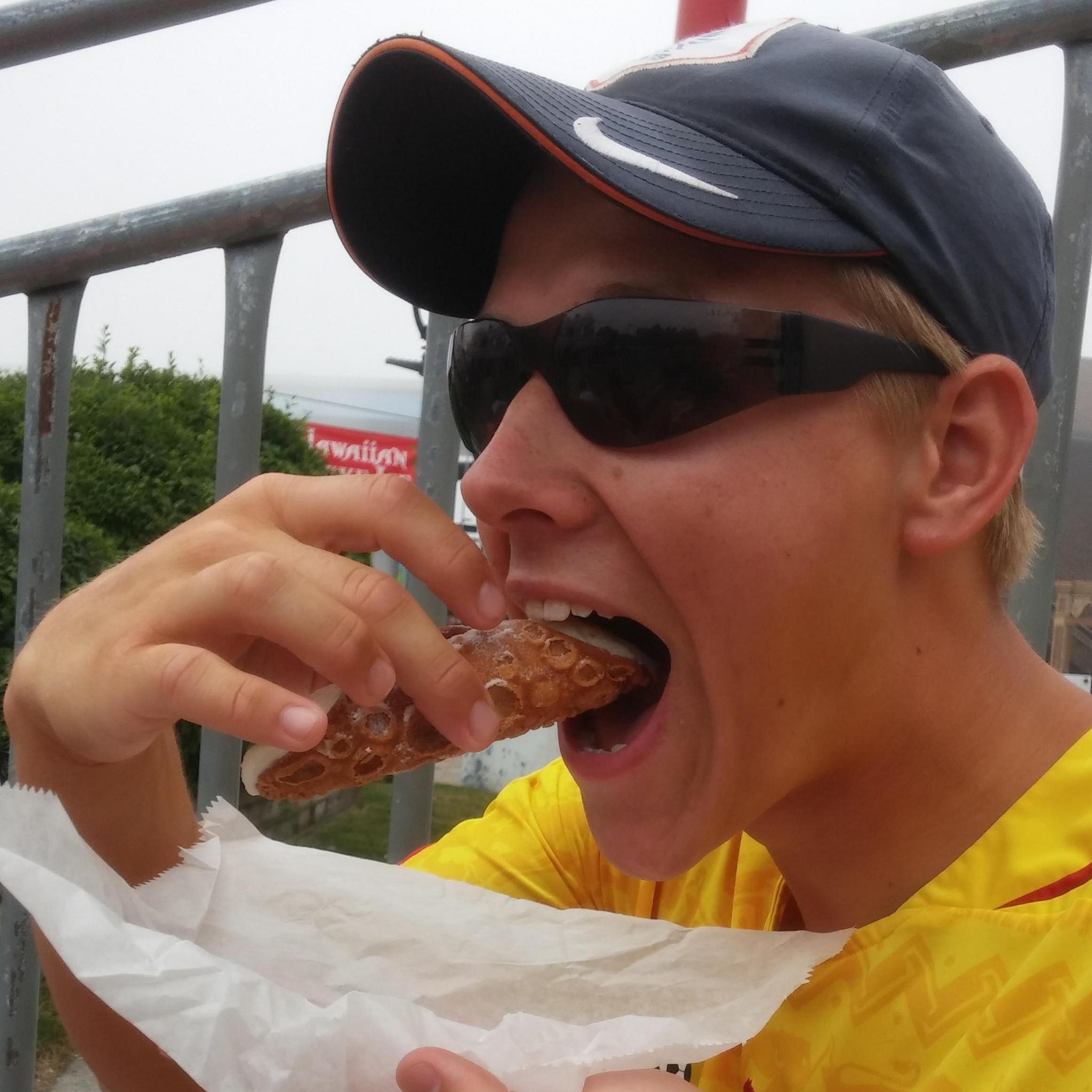 First canoli ever at Festa Italiana