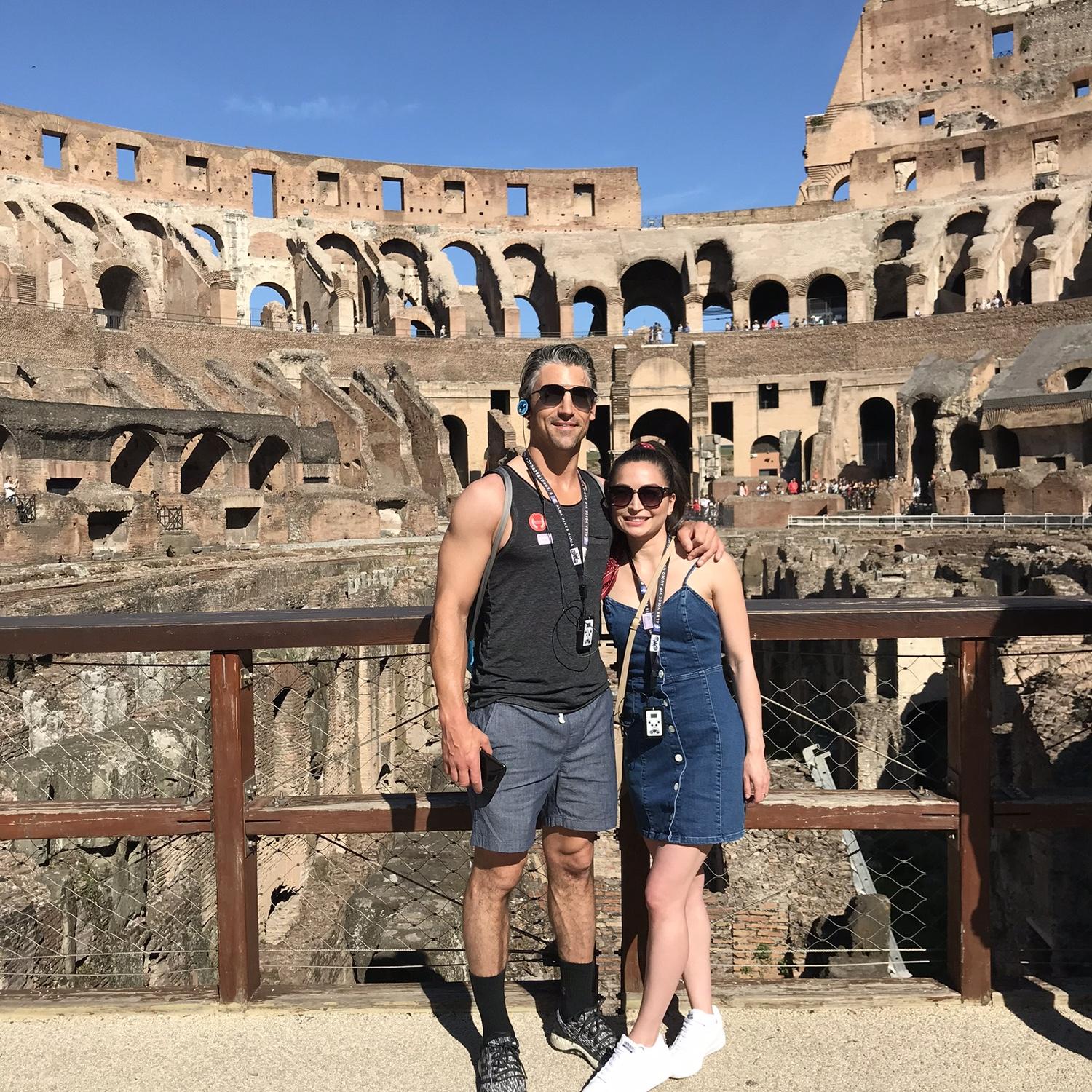 The main ground of the Colosseum, we also got to tour the underground areas