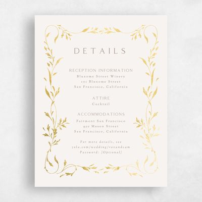 Multi-Colored Wedding Enclosure - Clarissa Foil