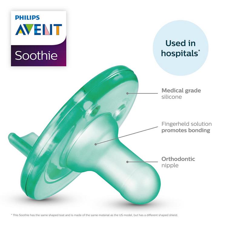 Philips Avent, Soothie Pacifiers, size 3-18 months, Set of