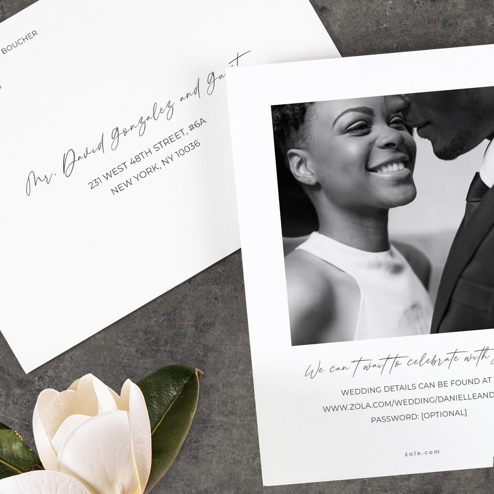Pinellas Photo | White | Zola Save The Dates