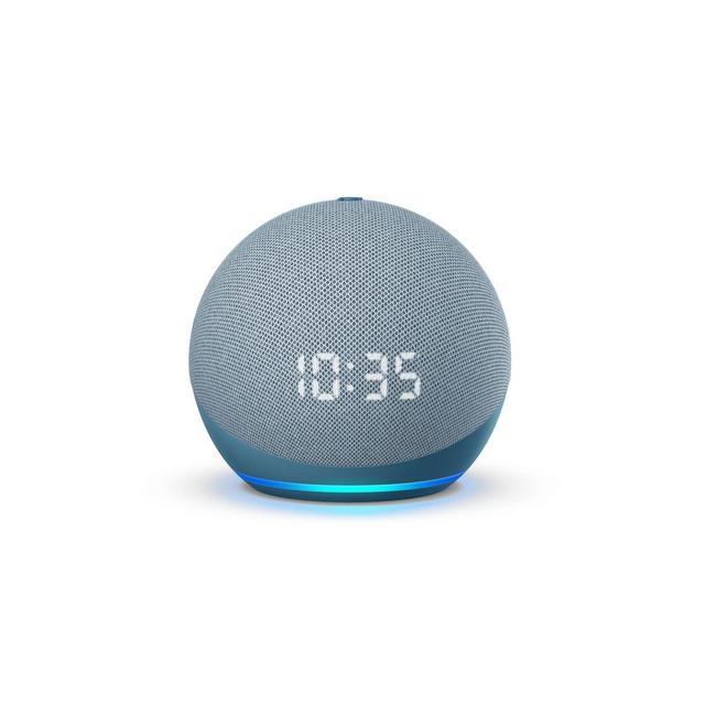Amazon Echo Dot (4th Gen)- Smart Speaker with Clock and Alexa - Twilight Blue