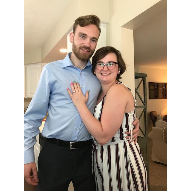 A year later, he put a ring on it!