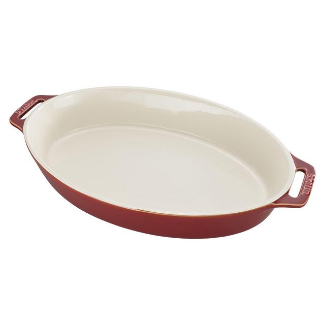 Staub Ceramics14.5-inch, oval, Oven dish, white