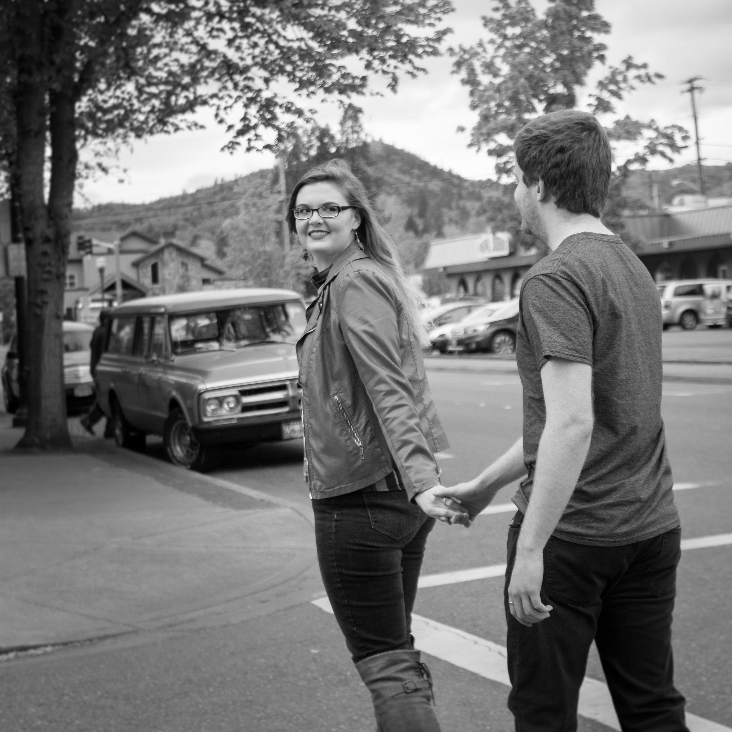 On the street that Greyson proposed.