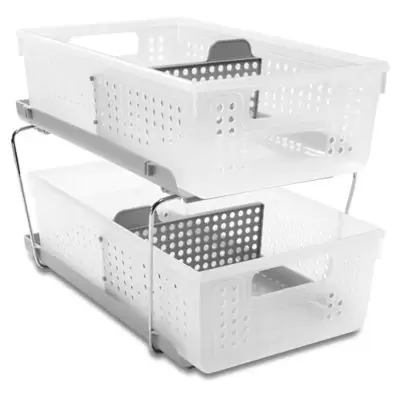 madesmart® 2-Tier Organizer in Frost