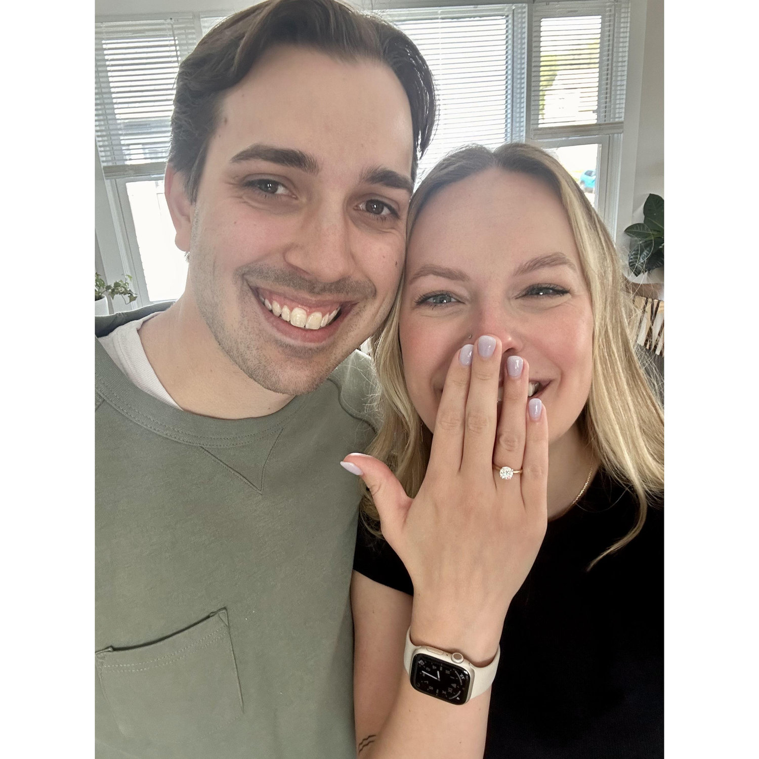 The day we got engaged.