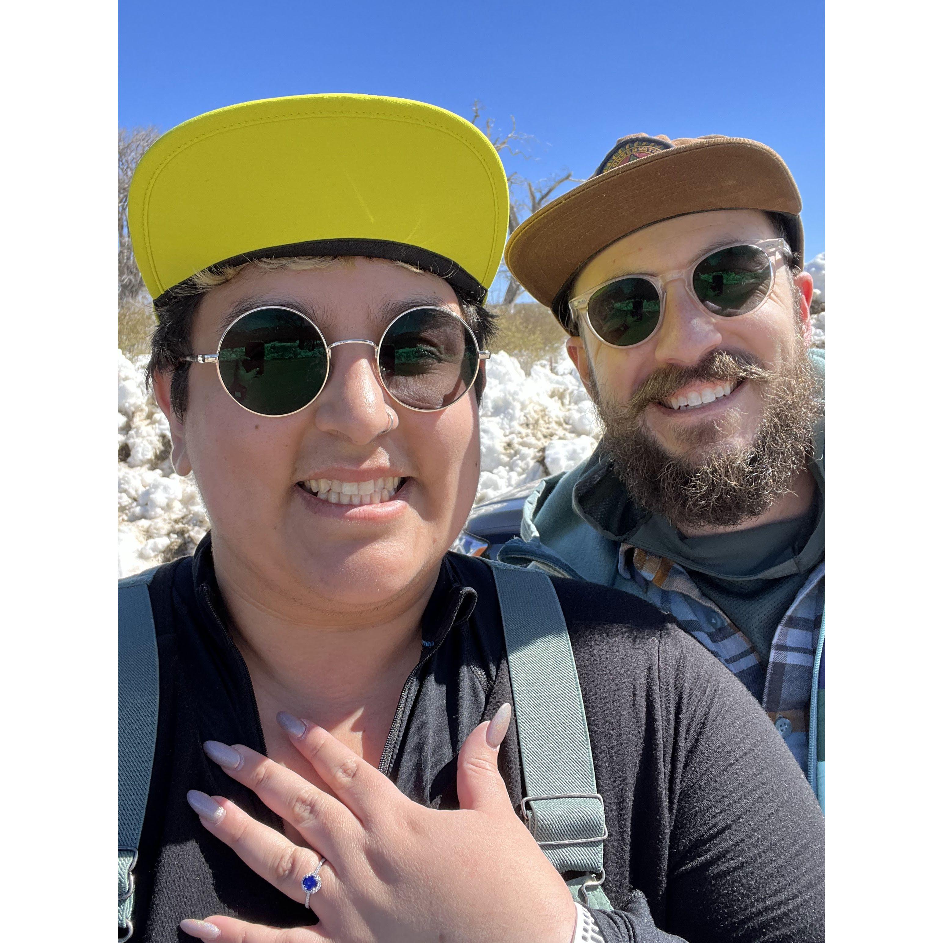 The day of our engagement on March 4th, 2023