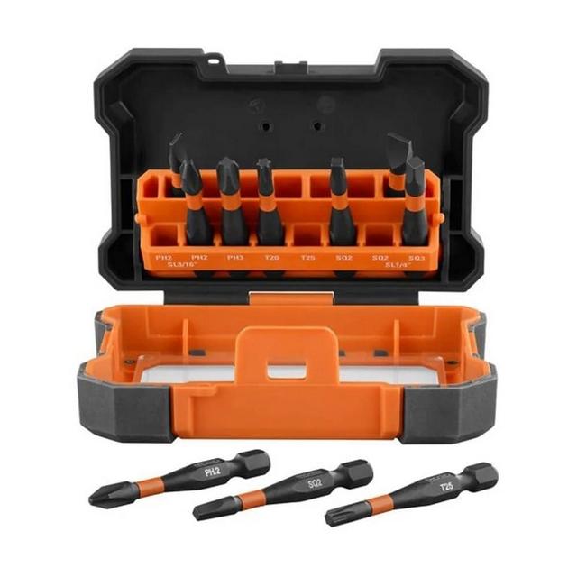 RIDGID Impact Driving Bit Kit (10-Piece) with Case