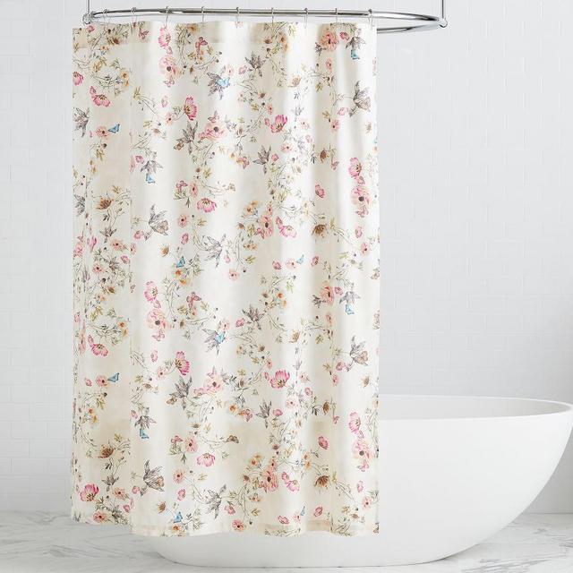 Monique Lhuillier Tuileries Organic Shower Curtain, 72x72"